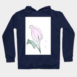 Calla flower. Watercolor, art decoration, sketch. Illustration hand drawn modern Hoodie